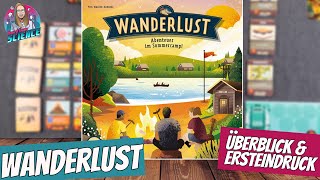 WANDERLUST - Abenteuer im Sommercamp ⭐️ Überblick \u0026 Ersteindruck ⭐️ Brettspiel