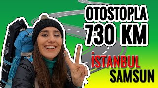 TÜRKİYE’DE OTOSTOP MACERASI İstanbul | Samsun  (Karadeniz Kış Turu) #Vlog2