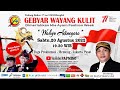 LIVE STREAMING WAYANG KULIT KI MPP. BAYU AJI LAKON: WAHYU ADINEGORO