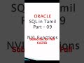 To learn Oracle SQL in detail with tamil Language
