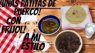 !!!NUEVA RECETA!!!🍴PATAS DE PUERCO CON FRIJOL  A MI ESTILO 🍽