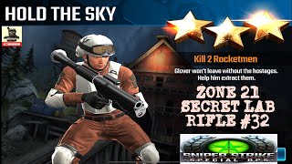 Campaign Zone 21 Secret Lab Hold the Sky Rifle mission #32 Sniper strike : special ops