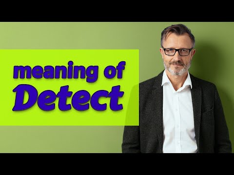What is the meaning of detection in English?