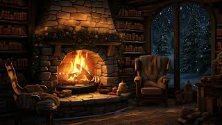 Christmas With Hobbit Room | Stay Warm And Sleep Instantly By The Fireplace | Fireplace Burning