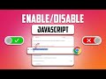How to Enable and Disable JavaScript in Google Chrome