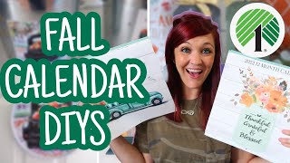 *WOW* $1 DOLLAR TREE HACKS | DIY FALL CALENDAR DECOR | FARMHOUSE FALL DECOR | NO SKILL REQUIRED