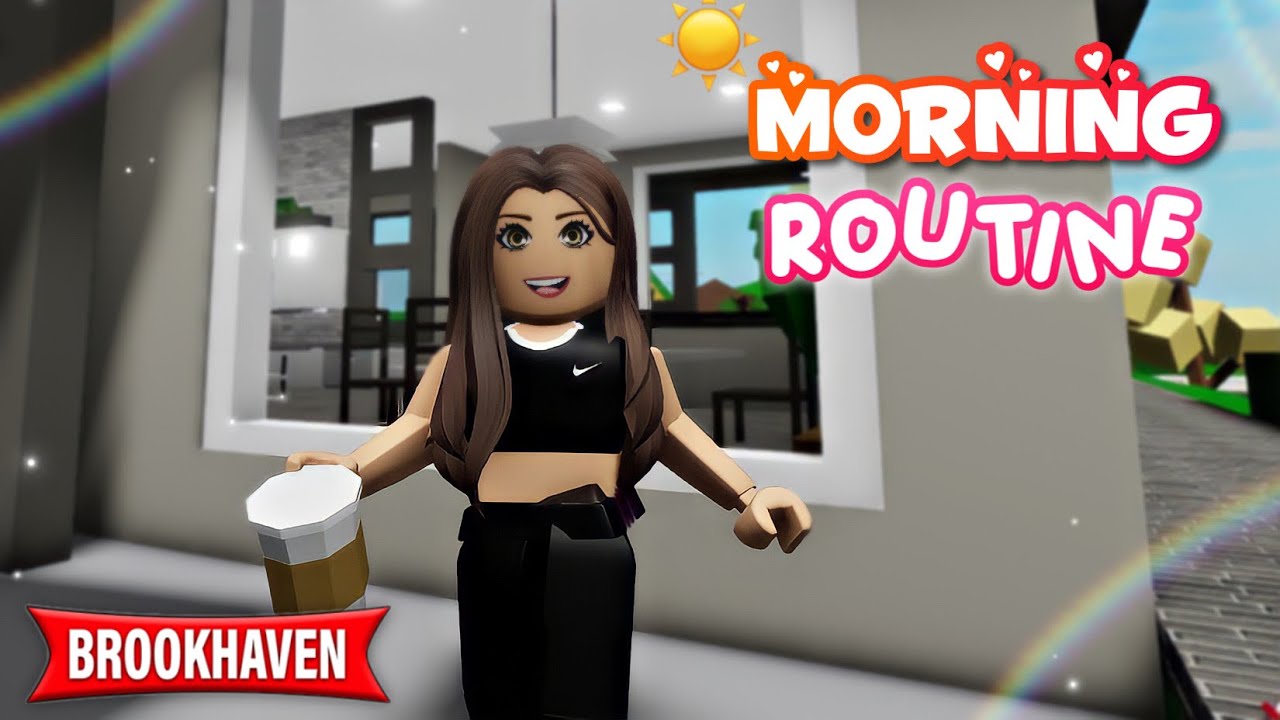 Morning Routine Brookhaven Rp Roblox Youtube