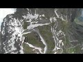 clip the transfagarasan spectacular high mountain road carpathians mountains