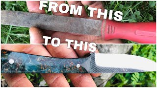 Making A Knife from a Rusty Old File