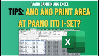 Ano ang Print Area at Paano ito i set?