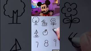 TURNING NUMBERS into INSANE Drawings?!? with Mickey Mouse