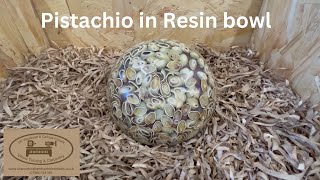 Woodturning pistachio in resin bowl. Part 1