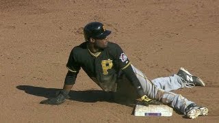 PIT@CHC: Marte steals his 40th bag of the season