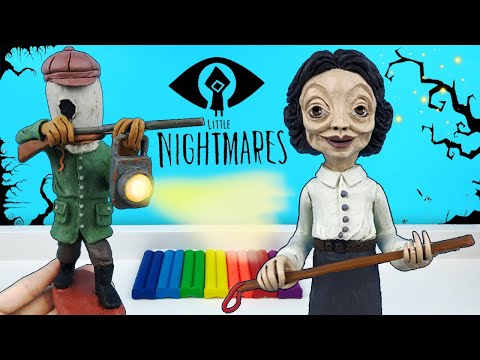 Учительница и Охотник из игры Маленькие Кошмары (Little Nightmares 2) Лепим фигурки из пластилина
