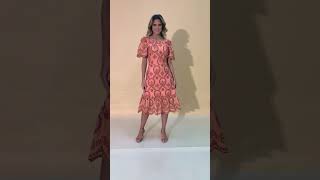 Vestido Sol Da Terra /Vestido Midi De Lese De Algodão Bordado