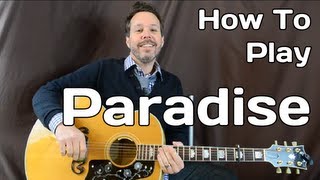 Paradise Coldplay - How To Play - Guitar Lesson - Easy