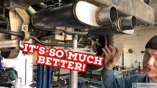 C5 Drift car gets the CHEAPEST stainless mufflers available, Cherry Bombs!