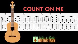 Bruno Mars- Count On Me GUITAR TAB V2: Rhythm