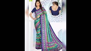 fancy leheriya soft silk saree with separate blouse pc.