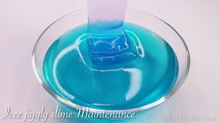 【ASMR】🧪巨大アイシーたぷたぷスライムメンテナンス⚗️【音フェチ】Icee jiggly slime Maintenance 물 슬라임을 조절