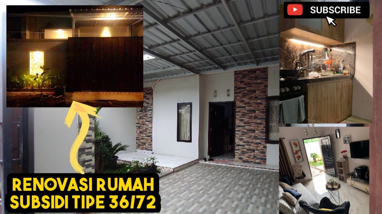 Inspirasi Renovasi Rumah Tipe 36/72 Subsidi - YouTube