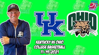 Kentucky vs Ohio 11/19/21 Free College Basketball Pick and Prediction CBB Betting Tips