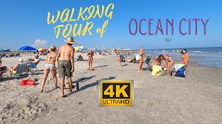 OCEAN CITY Boardwalk Walking Tour (Nj) 4K