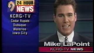 KCRG bumper newsbreak id montage 1991, 1992, 1996