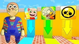 КАКУЮ ДОБРУЮ ЯМУ КУКЛА ЧАКИ ПЛАСТИЛИНОВЫЙ ЧЕЛОВЕЧЕК ВЫБЕРЕТ ? Том бег за золотом и Бравл Старс