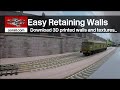 Easy Model Railway Retaining Walls | oorail.com