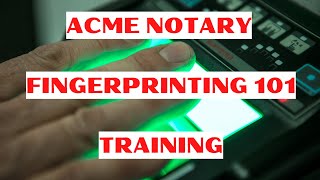 ACME Notary Fingerprint 101 with Jeff Clark 3/16/2022 at 12 PM (EST)