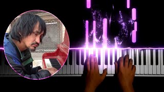 The Beginning - Ryan Arcand | Piano Tutorial (homeless man's street piano music)