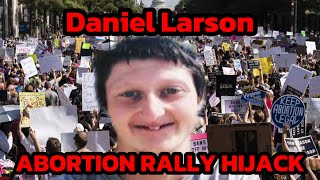 Daniel Larson takes over prochoice rally