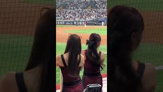 잘가라~ 아웃카운트 댄스 김도아,이연진치어리더 #ssg랜더스 #cheerleader #김도아 #이연진