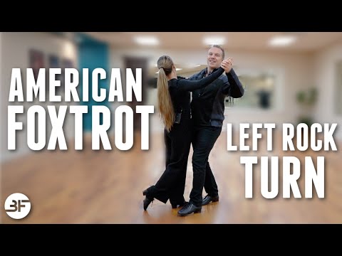 How to Dance Social Foxtrot for Beginners (2)  Left Rock Turn