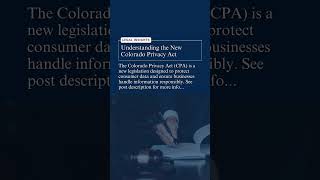 Colorado Privacy Act