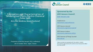 Fabrication and Characterization of Miniaturized Photo-Electro-Chemical Solar Cells