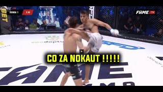 KAMIL HASSAN VS OLEG RIASZEŃCZEW NIESAMOWITY NOKAUT!!! ALEŻ KOPNIĘCIE!! (CAŁY URYWEK WALKI)🔥😵