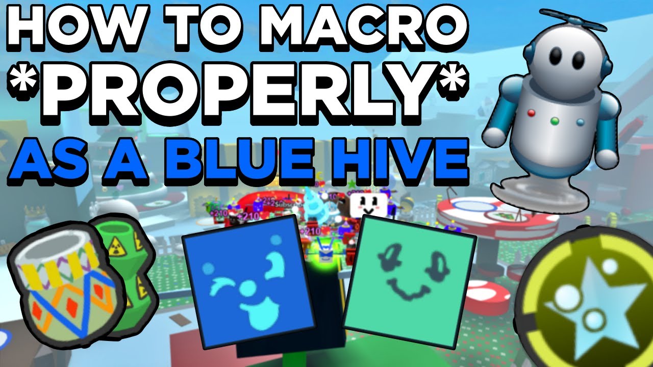 How To Macro *PROPERLY* As A Blue Hive! | Roblox Bee Swarm Simulator ...