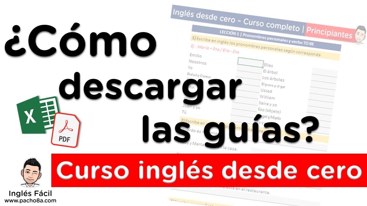 ¿Cómo Descargar Las Guias? | Curso Inglés Gratis Y Desde Cero Pacho8a ...