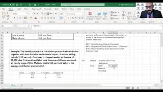 Example on Multifactor Productivity