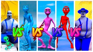 Color Dance Challenge Dame Tu Cosita vs Chocobodi vs Bad Santa vs Patila! | ALIEN SPACE