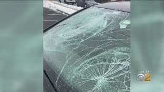 Plow Pushes Ice Onto Garden State Parkway From Overpass