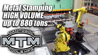 Metal Stamping in high volumes, up to 880 tons - Metal Fabrications \u0026 Tooling- Manitowoc Tool \u0026 MFG.