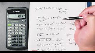 TI-30Xa on Scientific Notation