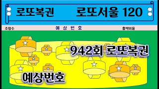 942회   로또서울120     로또예상번호