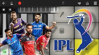 IPL Theme | IPL Tune music on mobile piano cover | Walk band remix #ipltheme #ipltune #iplpiano
