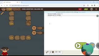 CodeMonkey Coding Adventure Part 1 Fundamentals Challenge # 59 - 60