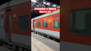 490 Kmph Nonstop Run | Hapa Mumbai Duronto Express #idianrailways #train #shorts