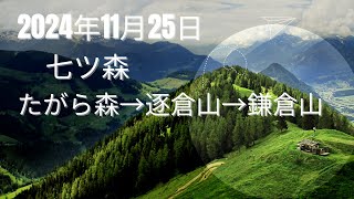 20241125　七ツ森　たがら森・逐倉山・鎌倉山